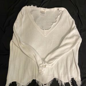 Main Strip White Sweater